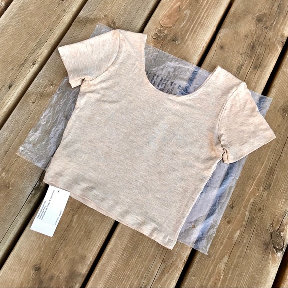 American Apparel Cotton Spandex Jersey Crop Top - Picture 2 of 8